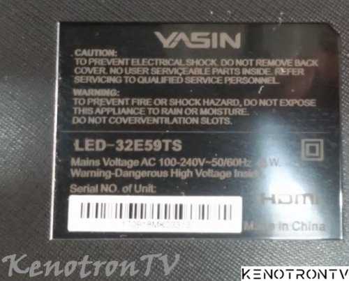 Подробнее о "YASIN LED 32E59TS (V1N09) 5800-A6M88G-0P10 Ver00.01"