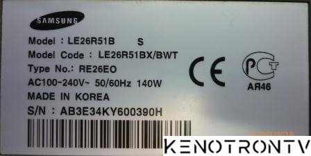 Подробнее о "Samsung LE26R51B(Version_SP01)(RE26EO)"