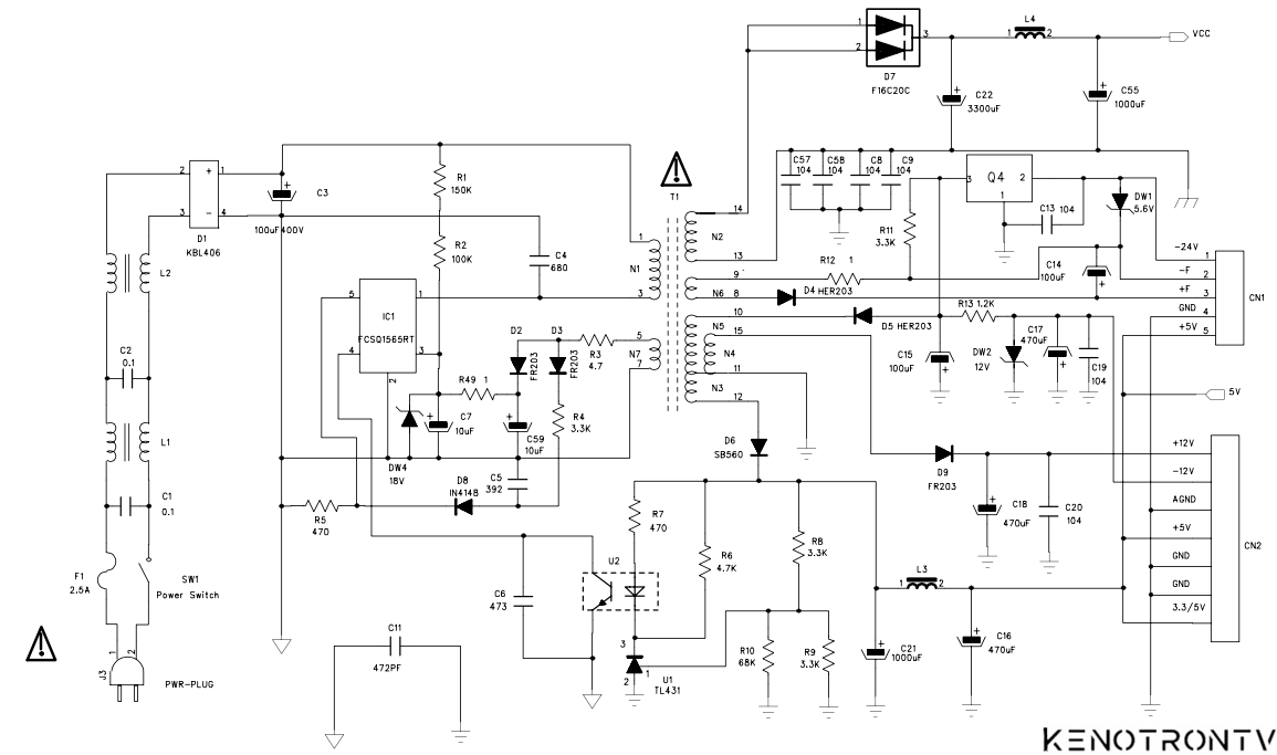 Ld7575ps схема включения блок питания