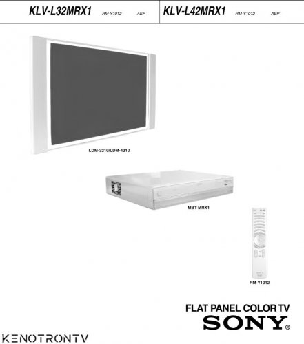 More information about "Sony KLV-L32MRX1 Flat Panel Color TV ch.MRX1"