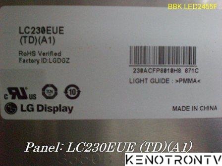 Подробнее о "BBK LED2455F chassis L2M37(01), SPI Flash: 25X40BVNTG"