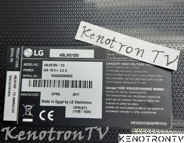 Lg 49lh510v Lb67b Eax66892303 Hc490dun Slnx3 714x Nand Spi Eeprom Lg Kenotrontv