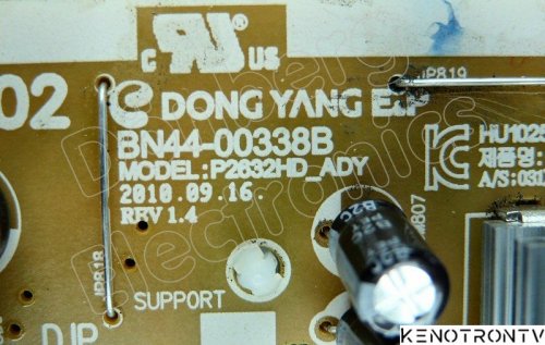 Подробнее о "BN44-00338B Schematic, Power Supply Board MODEL: P28632HD_ADY"