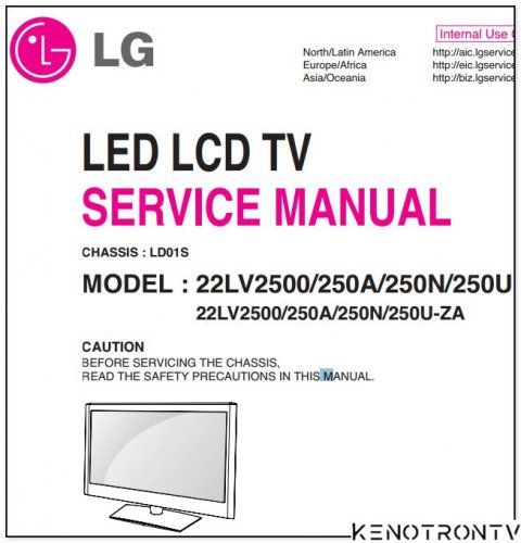 Подробнее о "LG 22LV2500/250A/250N/250U, CHASSIS : LD01S"