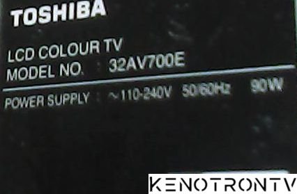 More information about "TOSHIBA 32AV700V, 25DF161, 24C08"