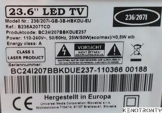 Подробнее о "23,6" LED TV 236/207I-GB-3B-HBKDU-EU, T.MSD309.B66B"