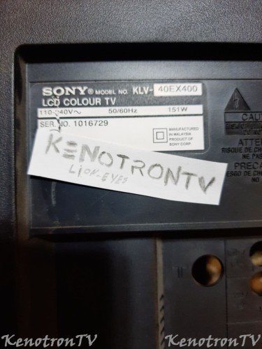 Подробнее о "SONY KLV-40EX400,1-880-238-21,LTY400HM01,K9F1208U0C-PIB0@TSOP48"