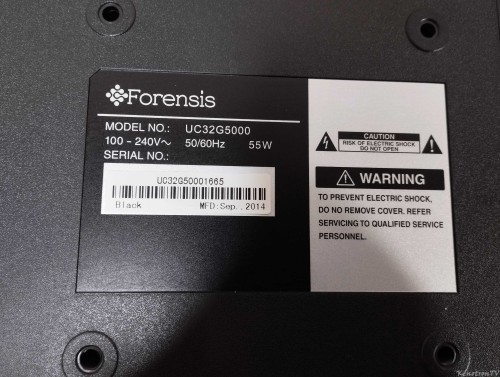 More information about "Forensis UC32G5000, V59-T9C1 4715-MV59T9-A5233K11, K320WD1"