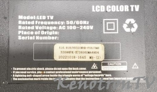 Подробнее о "China  LED TV TP.SK516S.PB818 (T) HD LC320DXY, EMMC"