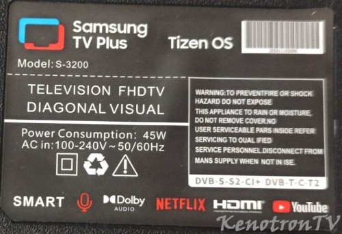Подробнее о "Samsung TV Plus S-3200  TPD.SK332.PB801(T) полный комплект дампов"