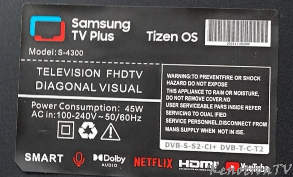 комплект дампов Samsung TV Plus S-4300  TPD.SK332.PB801(T)