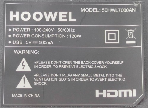 Подробнее о "Hoowel 50HWL7000AN TP.SK736S.PS822(N) дамп eMMC"